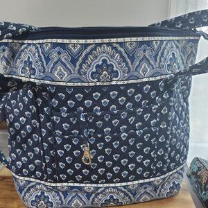 Vera  Bradley Nantucket Blue  Weekend/overnight Bag Large Size.